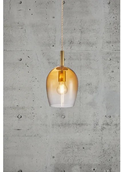 Nordlux - Luster na lane UMA 1xE27/40W/230V pr. 18 cm hnedá/dymová