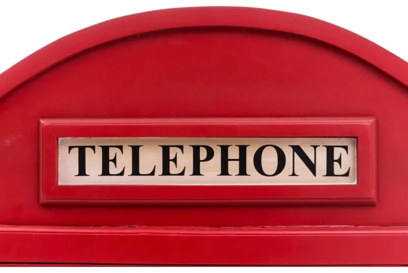 furniture-nabytek.cz - Barová skříň telefonní budka červená