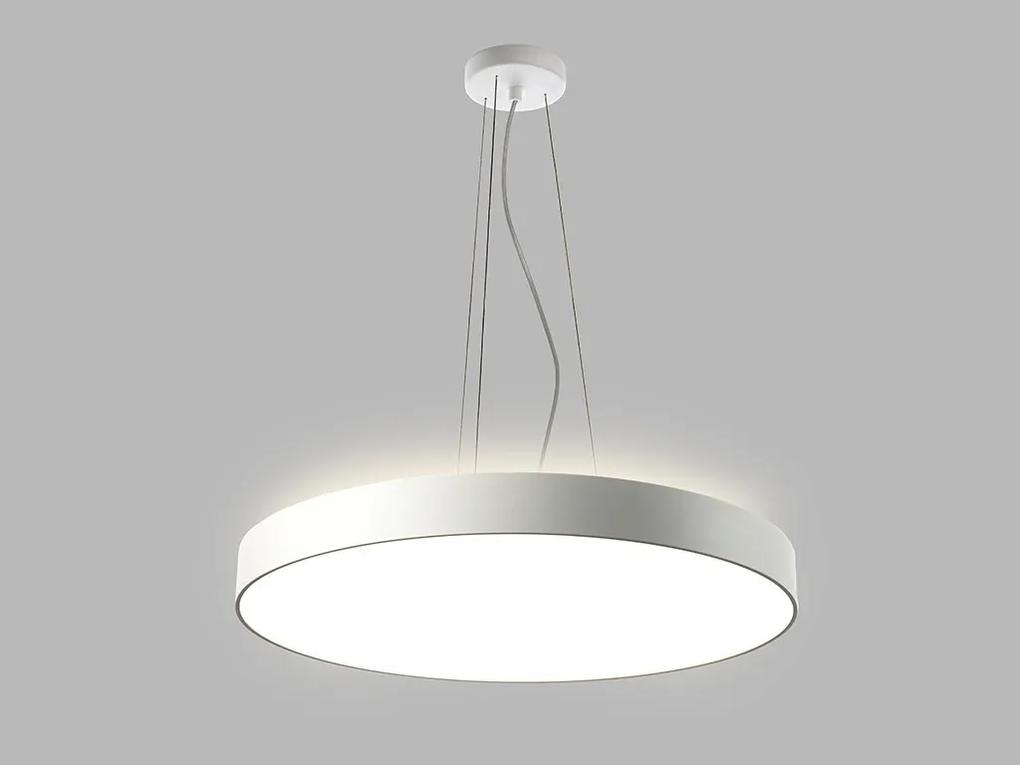 LED2 Závesné LED osvetlenie na lanku RINGO, 54+6W, teplá biela, okrúhle, biele