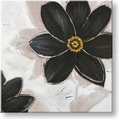 Maľovaný obraz na stenu KVETY  70x70 cm