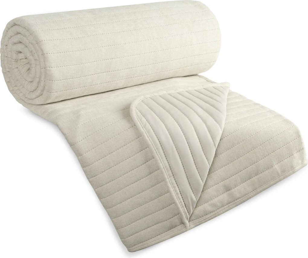 PREHOZ NA POSTEĽ GLORI 170X210 CM KRÉMOVÁ