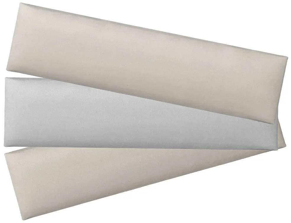 Čalúnený nástenný panel FRAME PAROS 15x60 cm Farba: Krémová