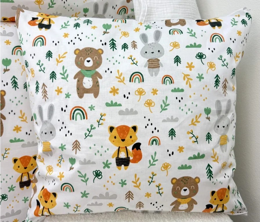 INTERMEDIC SK Obliečka na vankúš Forest Friends 40x40 cm – bavlnená s detským motívom