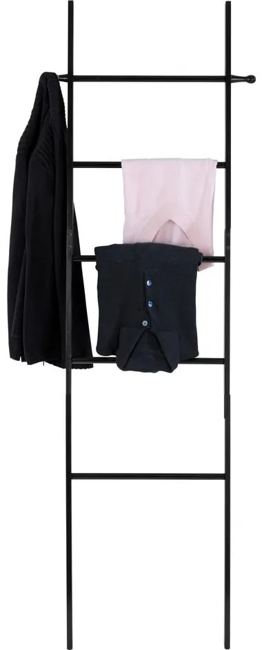 Čierny bambusový rebrík na uteráky Wenko Suri