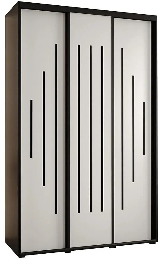 Skriňa 45 Canaris 12 150 čierna/biela/čierna