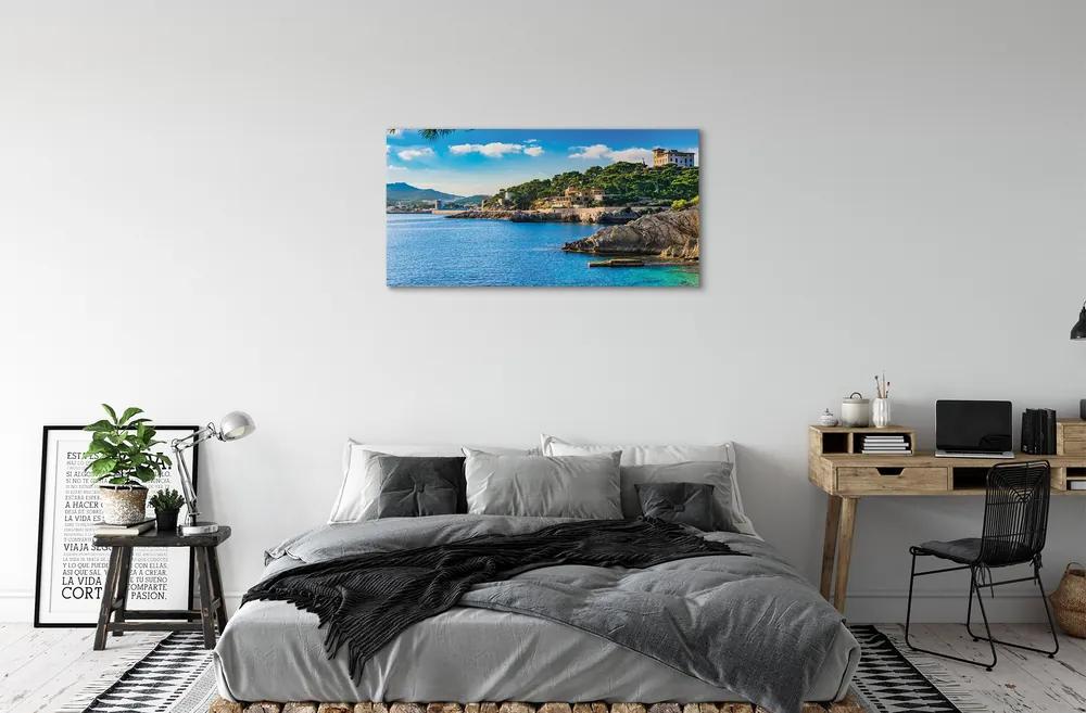Obraz na plátne Španielsko Morské pobrežie horách 120x60 cm