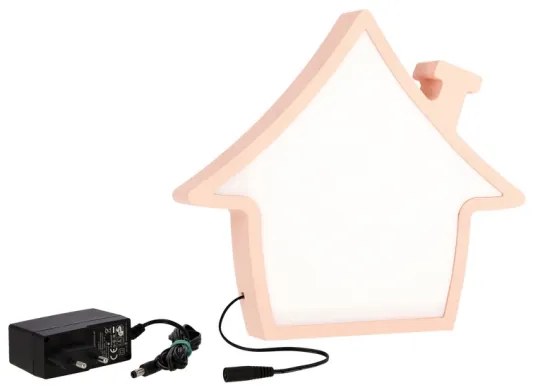LED Detská stolná lampa HOUSE LED/10W/230V ružová