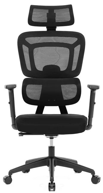 Autronic BONTEC Kancelárska stolička, synchrónny mechanizmus, čierna sieťovina, KA-Y358 BK Farba: Čierna