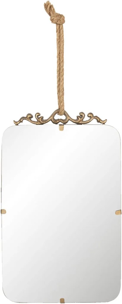 Závesné zrkadlo so zlatými ornamentmi - 25 * 1 * 40 cm