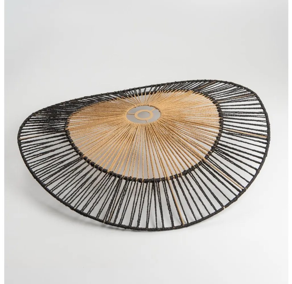 Univerzálne tienidlo KERIA, priemer 80 cm, hnedé/čierne