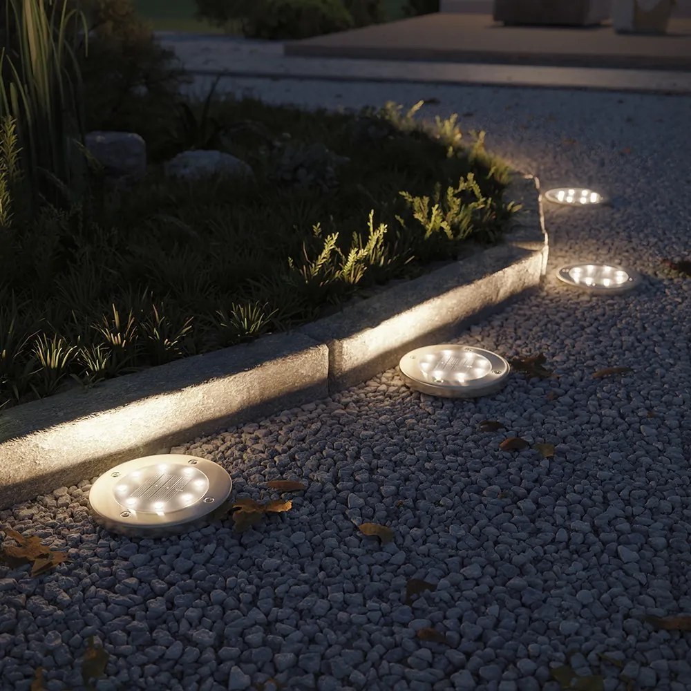 Záhradné solárne lampy SOLUX 4 ks
