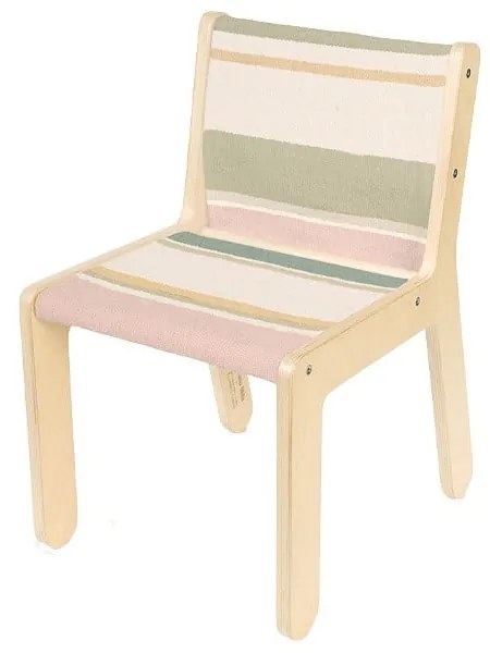 Detská stolička v prírodnej farbe Kaarol Earth – Lorena Canals