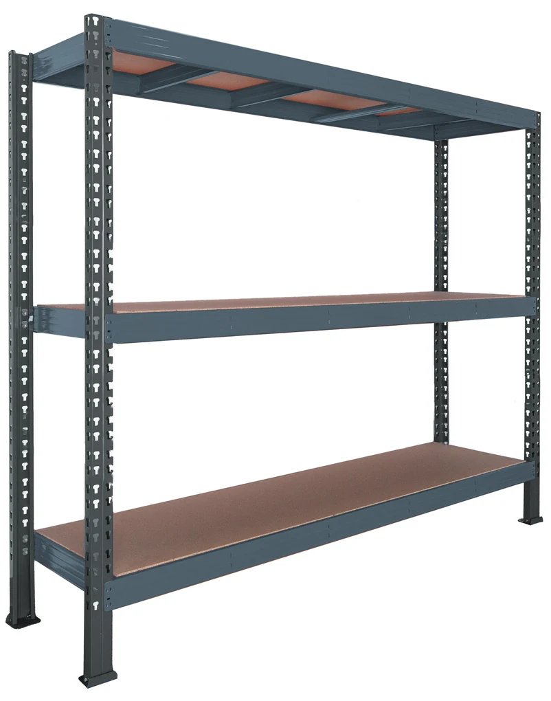 Trestles Nekonečný priemyselný regál 1800x2200x600, 3 police Farba: červená a čierna