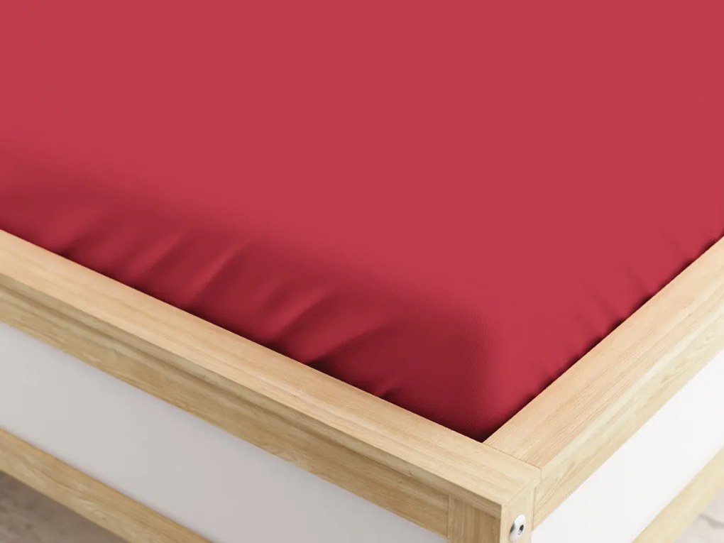 Napínacia plachta z mikrovlákna vínová 90 x 200 cm