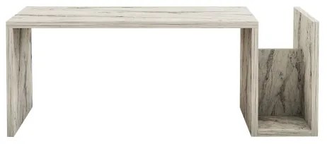 Konferenčný stolík MONEL, mramorový dekor, sivá