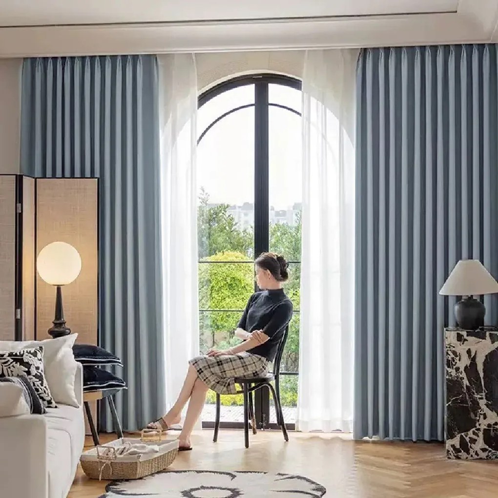 ARÔME HOME Zatemňovací záves, modro sivý