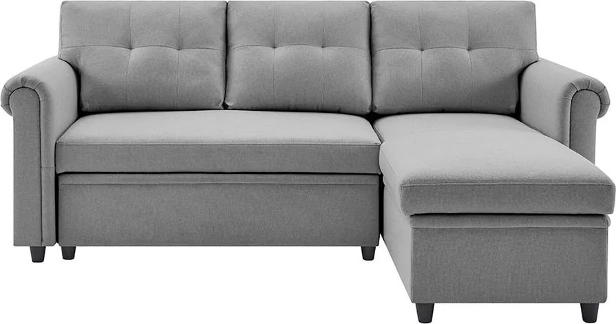 Rohová rozkladacia sedacia súprava Catini NESTA sivá