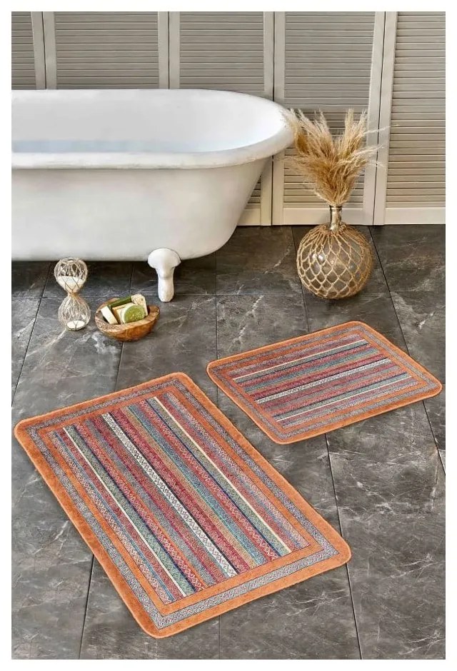 Zamatové kúpeľňové predložky v súprave 2 ks 60x100 cm – Mila Home