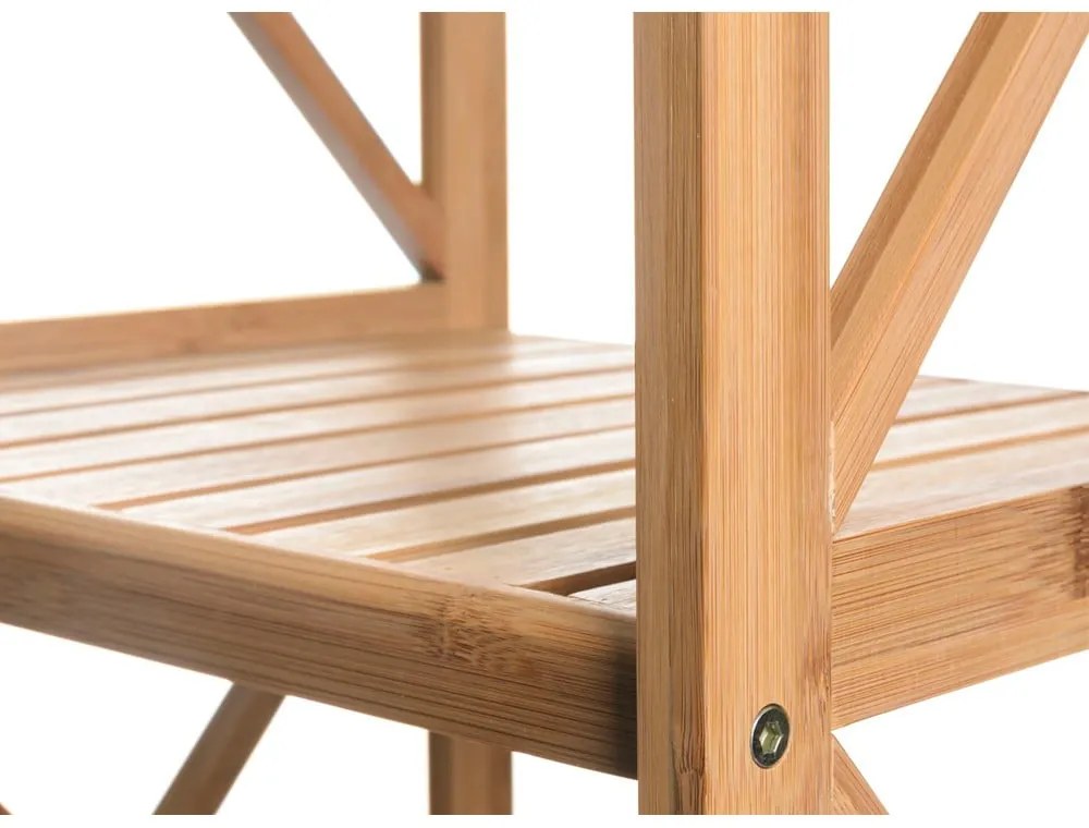 Bambusový kúpeľňový regál v prírodnej farbe 36,5x153 cm - Casa Selección
