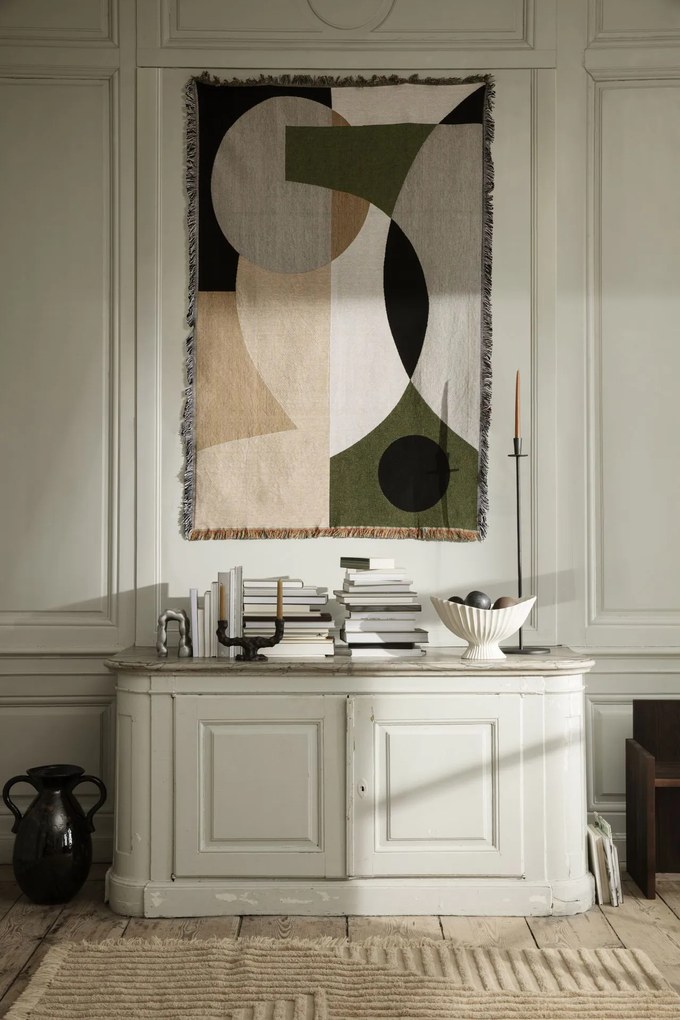ferm Living Misa na ovocie Fountain kamenina biela 41 x 24 cm