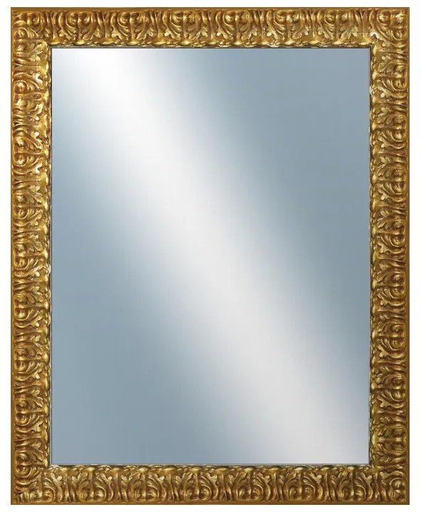 DANTIK - Zrkadlo v rámu, rozmer s rámom 80x100 cm z lišty ZVRATNÁ ozdobná zlatá (2888)