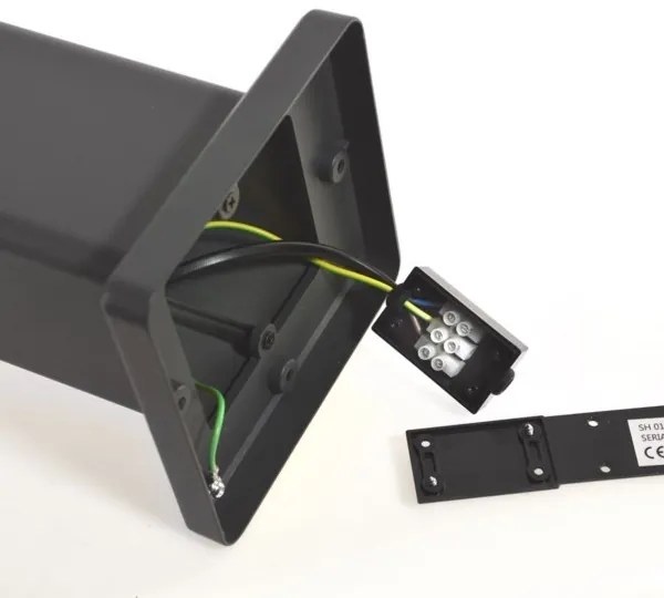 Vonkajšia lampa SANTA 1xE27/60W/230V IP54 79,5 cm antracit