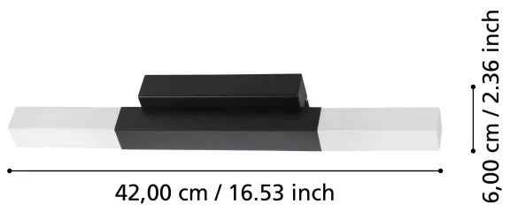 Eglo 900617 - LED Kúpeľňové nástenné svietidlo ALCUDIA 2xLED/5,5W/230V IP44