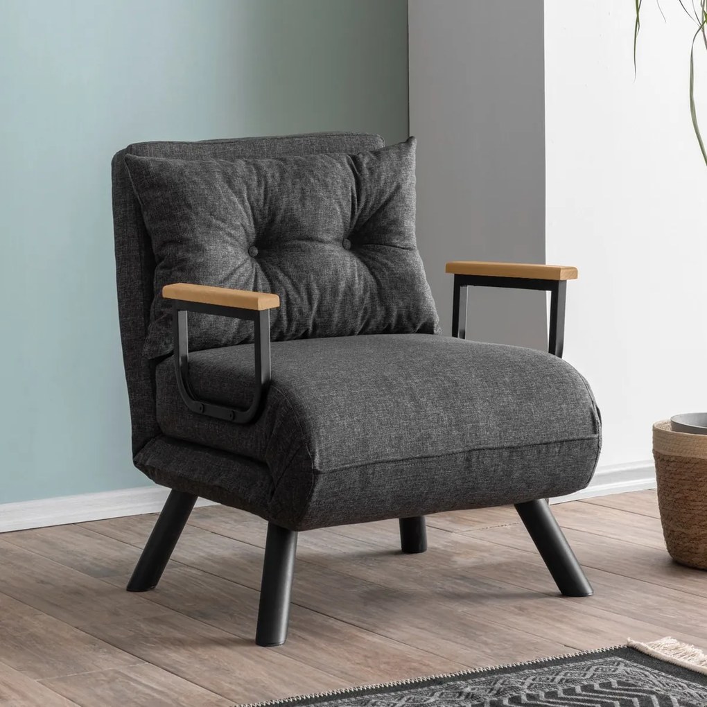 Kreslo Sando Single Dark Grey