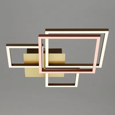 Stropná lampa LED otočná zlato hnedá FRAME 75 cm
