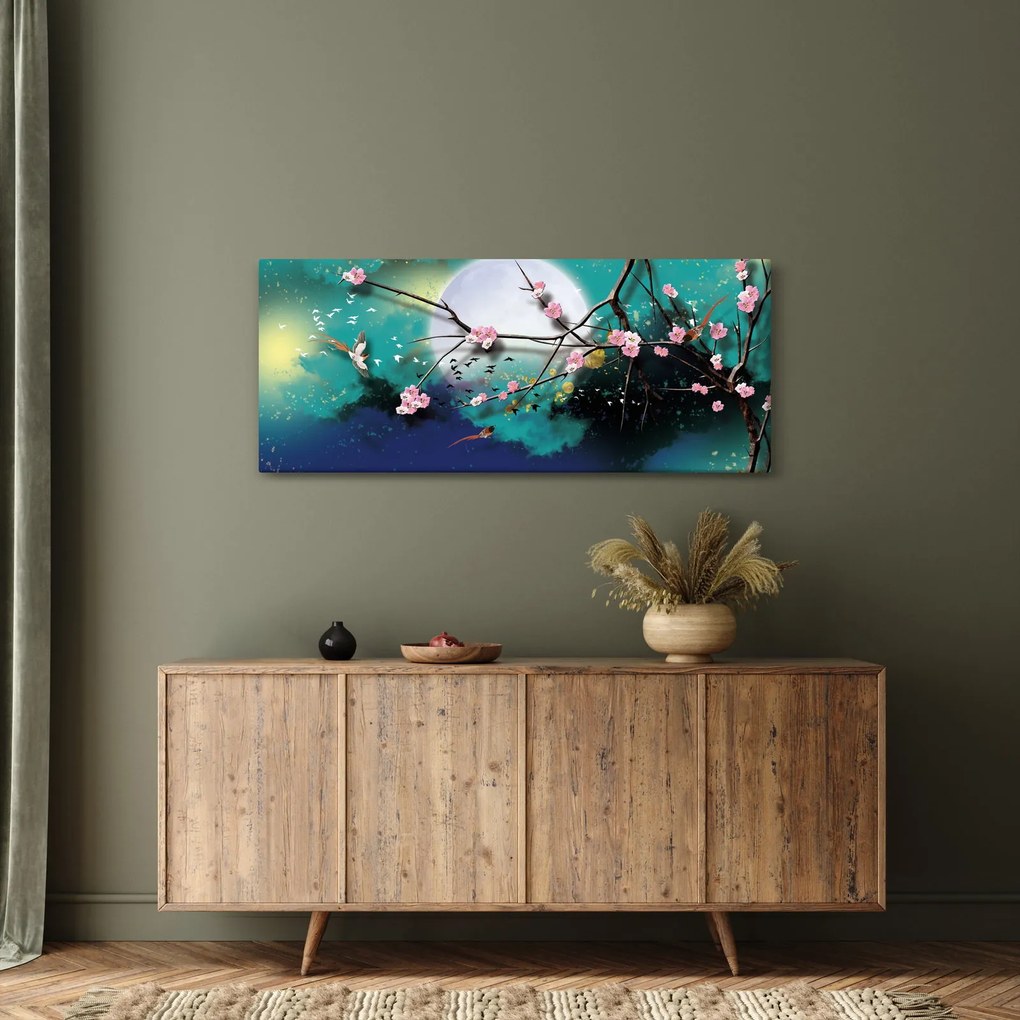 Obraz - Strom, grafika (120x50 cm)