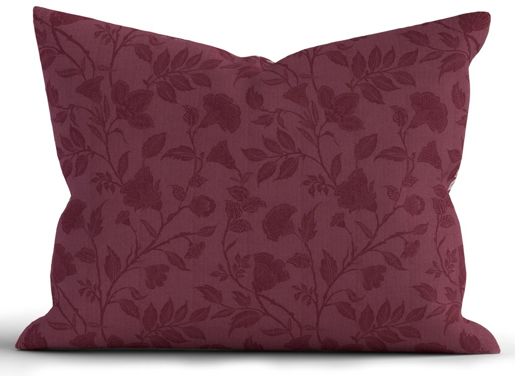 Bavlnená obliečka na vankúš Renforcé 70 × 90 cm - Rebeka vínová
