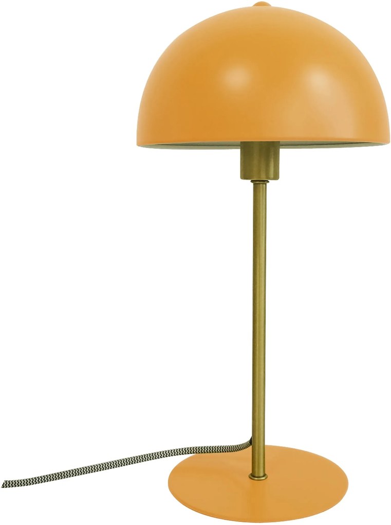 LEITMOTIV Stolná žltá lampa Bonnet 20 × 20 × 39 cm