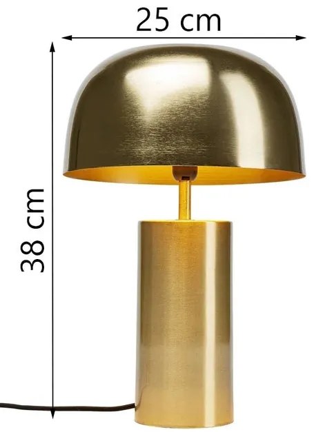Elegantná stolná lampa LADY Ø25x38 cm - zlatá