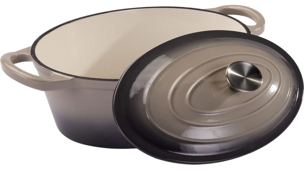 Lamart LT1305 Hrniec liatinový ovál Iron 28 x 22 cm, 3,5 l
