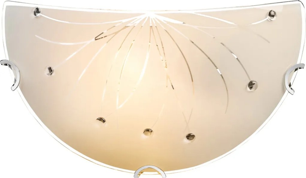 Nástenná lampa Calimero I 25 cm, dekoračné kamienky