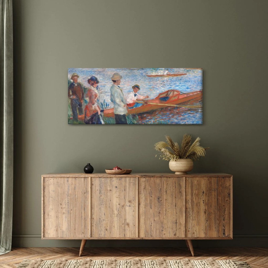 Obraz - Auguste Renoir, Oarsmen at Chatou, reprodukcia (120x50 cm)