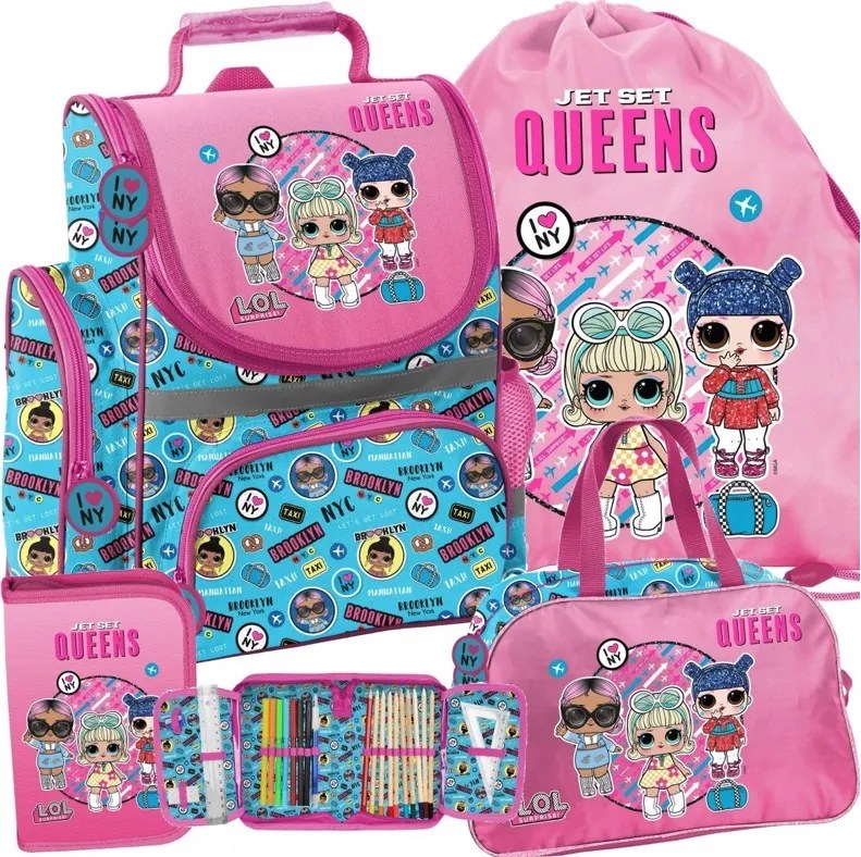 L.O.L Surprise 4-dielna školská sada pre dievčatá