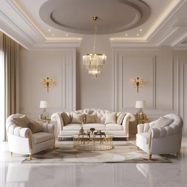 Brilagi - LED Krištáľový luster na reťazi MOZART 5xE14/40W/230V zlatá