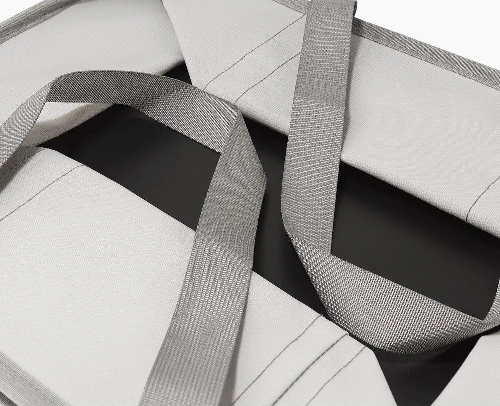 Sivý látkový skladací kôš na bielizeň 35 l Duo – Joseph Joseph