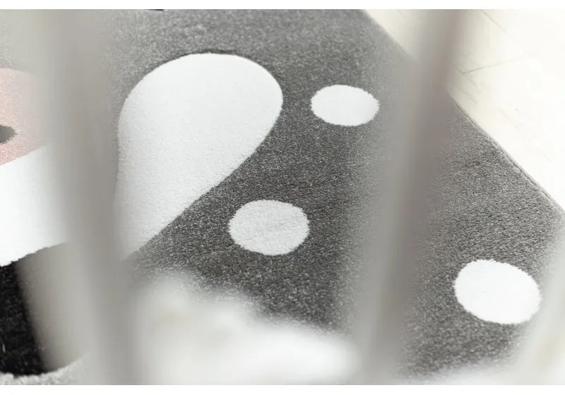 Dywany Łuszczów, Detský kusový koberec Petit Dolly sheep grey, 140x190, ružová, detská izba