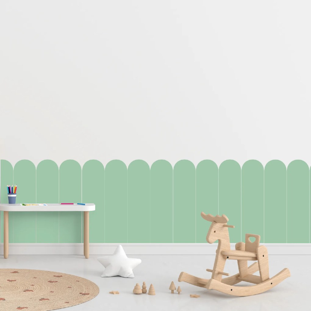 60x100cm Oblúk - Mätová farba - textilná nálepka na stenu Farba: Tmavá, Veľkosť: 60 cm