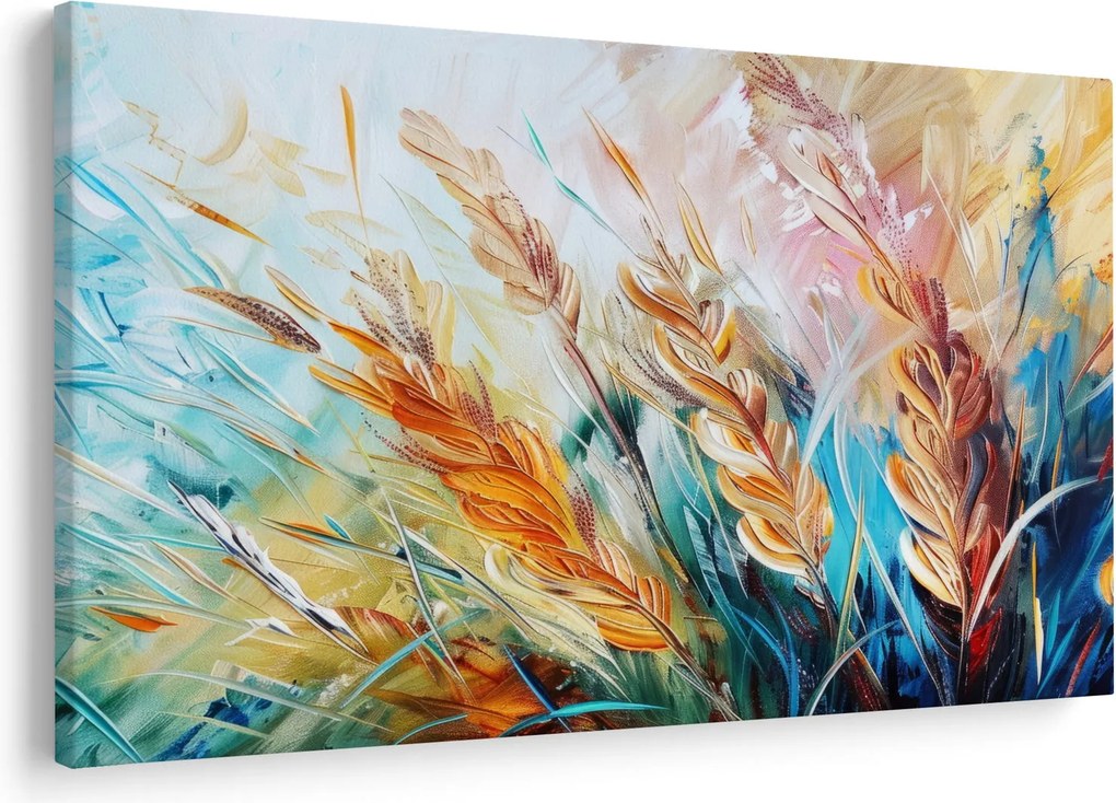 Obraz - Pšenica, abstrakcia (90x60 cm)