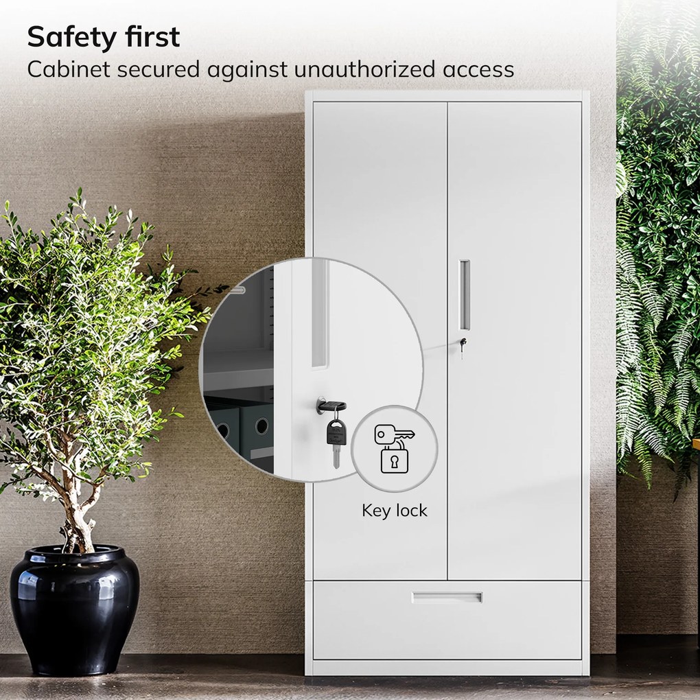 Megan Biały - brak szuflady 160 cm