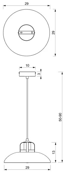 Brilagi - LED Luster na lanku FLAMENGO 1xE27/60W/230V biela