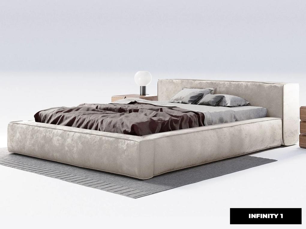 Minimalistická čalúnená posteľ GIULIA ROZMER: 120 x 200 cm