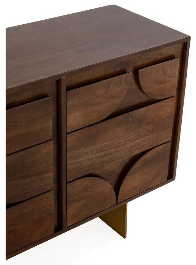 Hnedá komoda z mangového dreva 145x76x40 cm Trisha – MOME