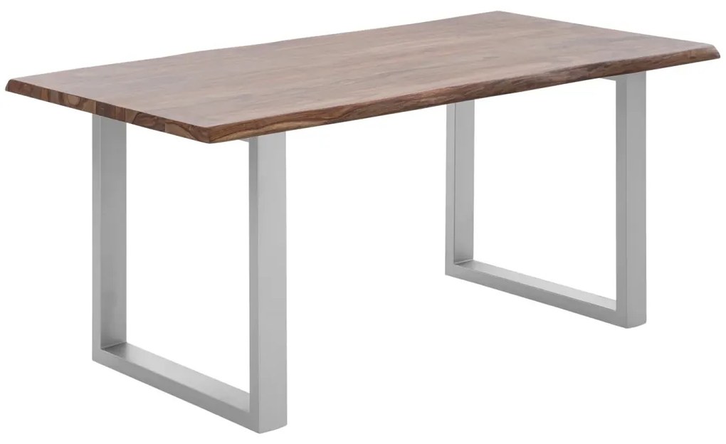 furniture-nabytek.cz - Masívny jedálenský stôl Bullwer z palisandra, lakovaný, hnedý – 140×90 cm