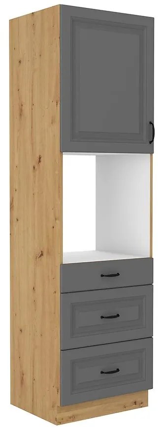 Kuchynská skrinka Stilo dustgrey/artisan 60dps/210 3s 1f