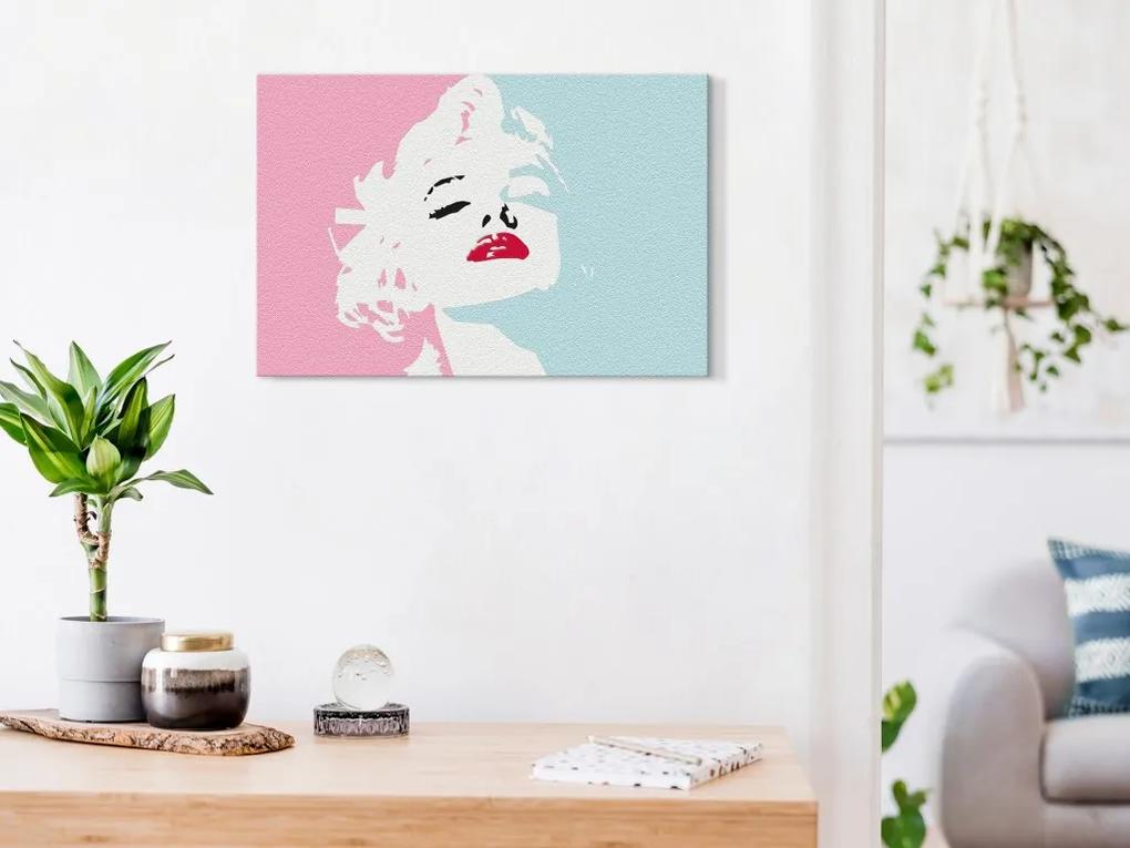 Obraz - maľovaný podľa čísel Marilyn in Pink