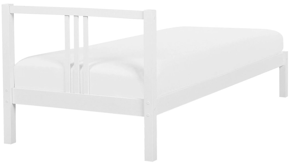 Drevená posteľ 90 x 200 cm biela VANNES Beliani